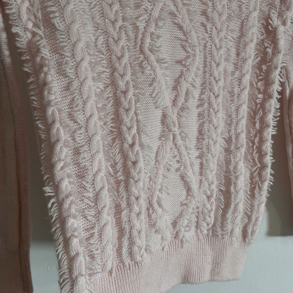 J. Crew 100% Merino Wool Dusty Rose Pink Knit Crewneck Sweater Size XXS - Picture 5 of 9